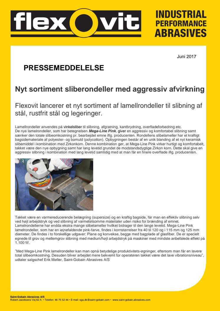 Nyt sortiment sliberondeller med aggressiv afvirkning