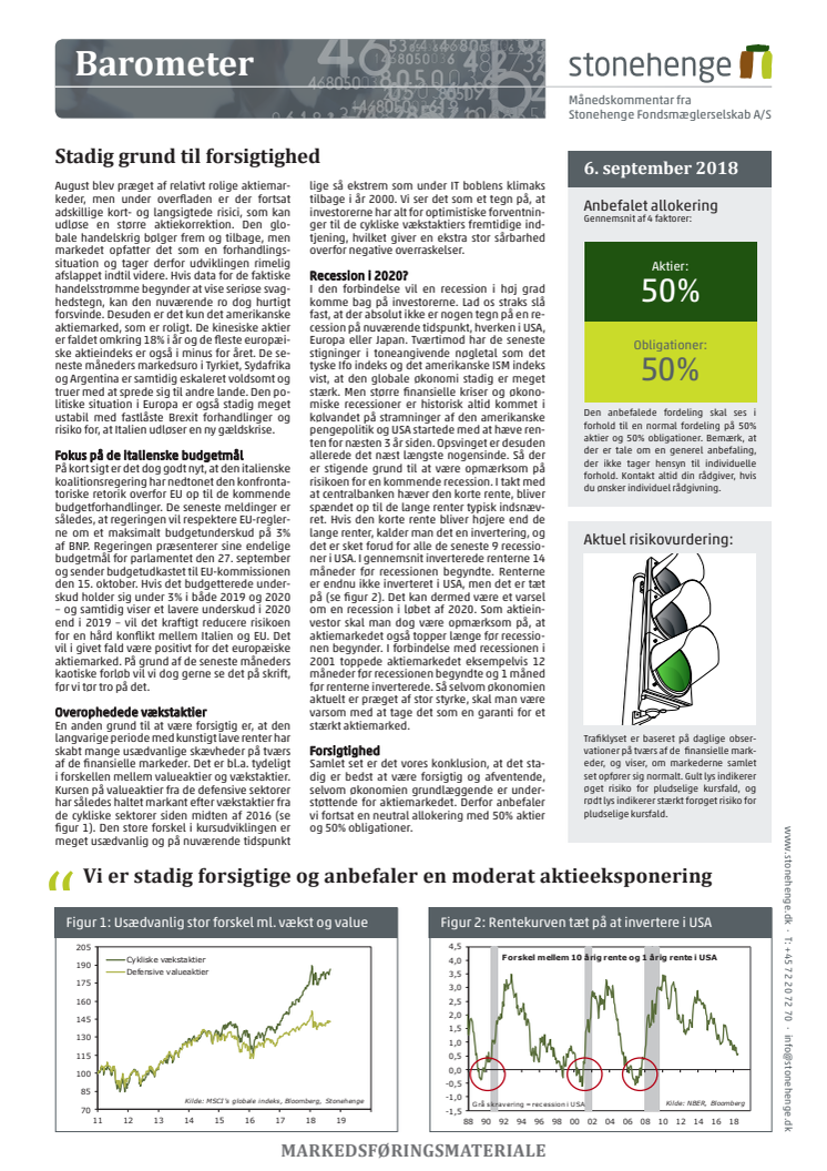 Barometer: Stadig grund til forsigtighed