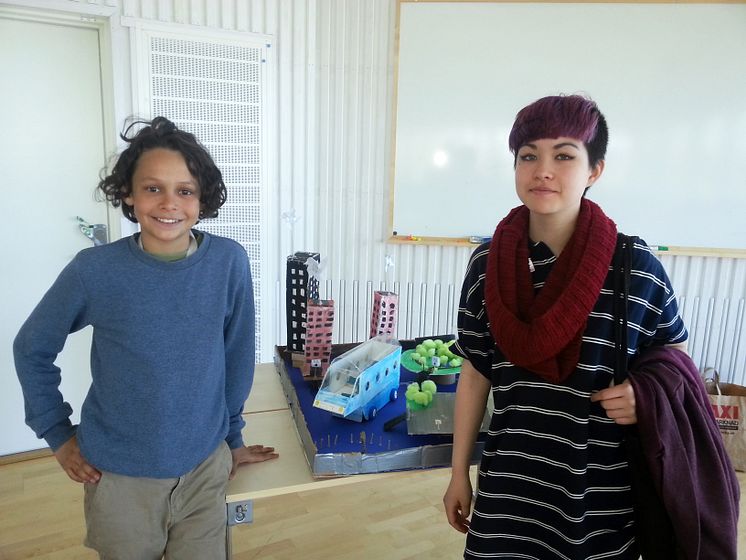 Hanna och Vincent i klass 7C på Fjällskolan i Göteborg