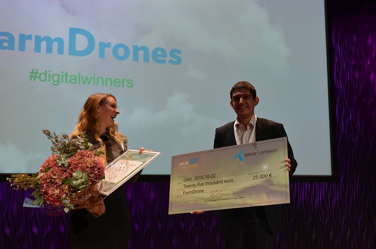 Vinnare av Nordic IoT Challenge 2015 - FarmDrones