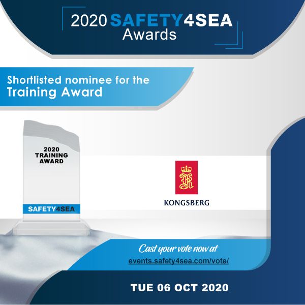 Kongsberg Digital has been shortlisted for the Safety4Sea Training award