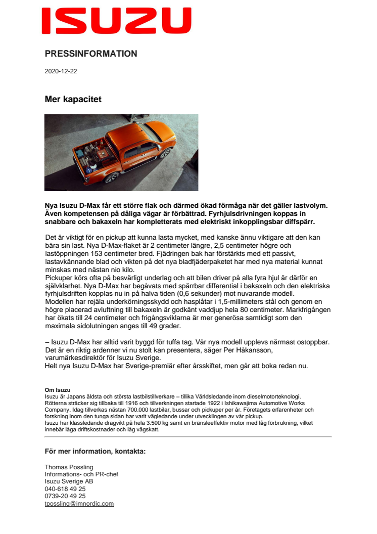 Mer kapacitet