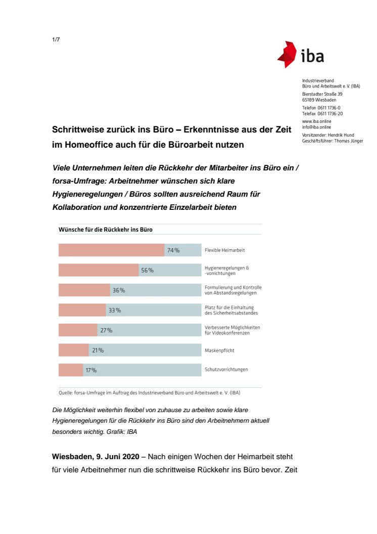 Schrittweise zurück ins Büro – Erkenntnisse aus der Zeit im Homeoffice auch für die Büroarbeit nutzen