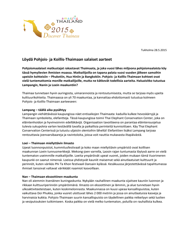 Löydä Pohjois- ja Koillis-Thaimaan salaiset aarteet