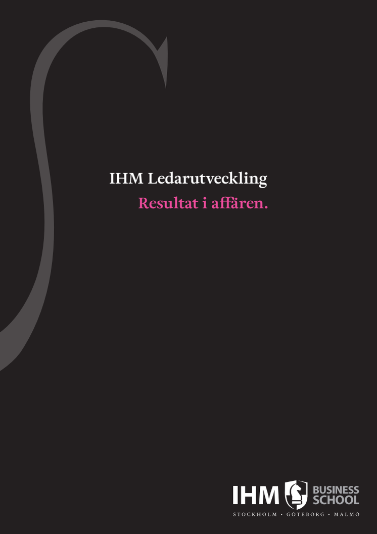 IHM Ledarutveckling katalog