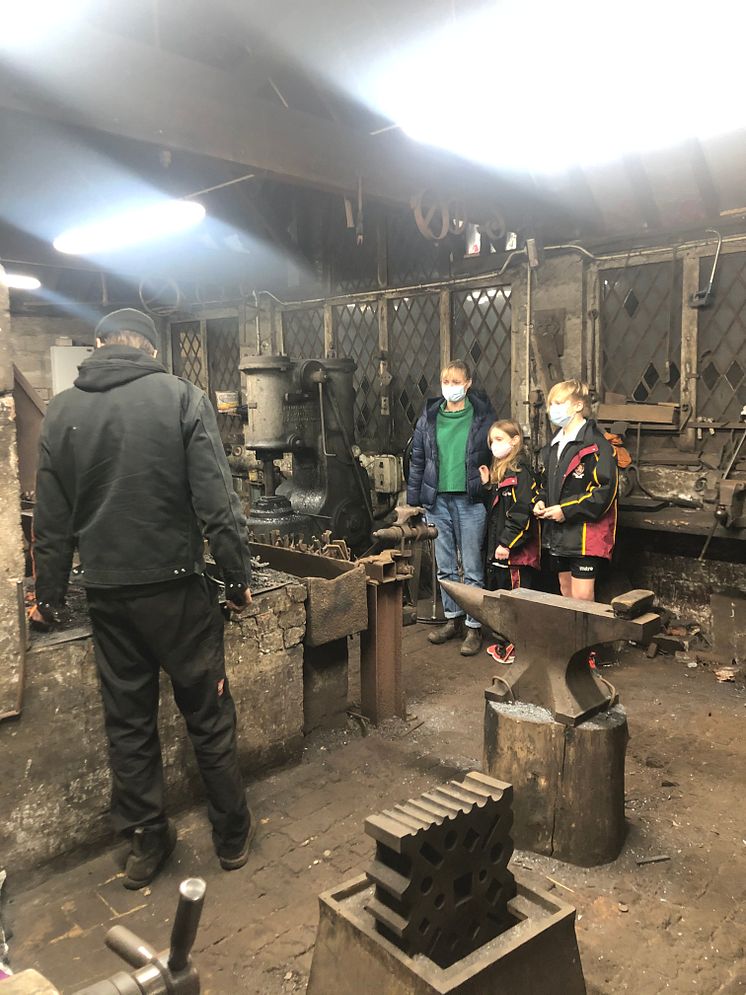 Train sculptures forged for Glynde station