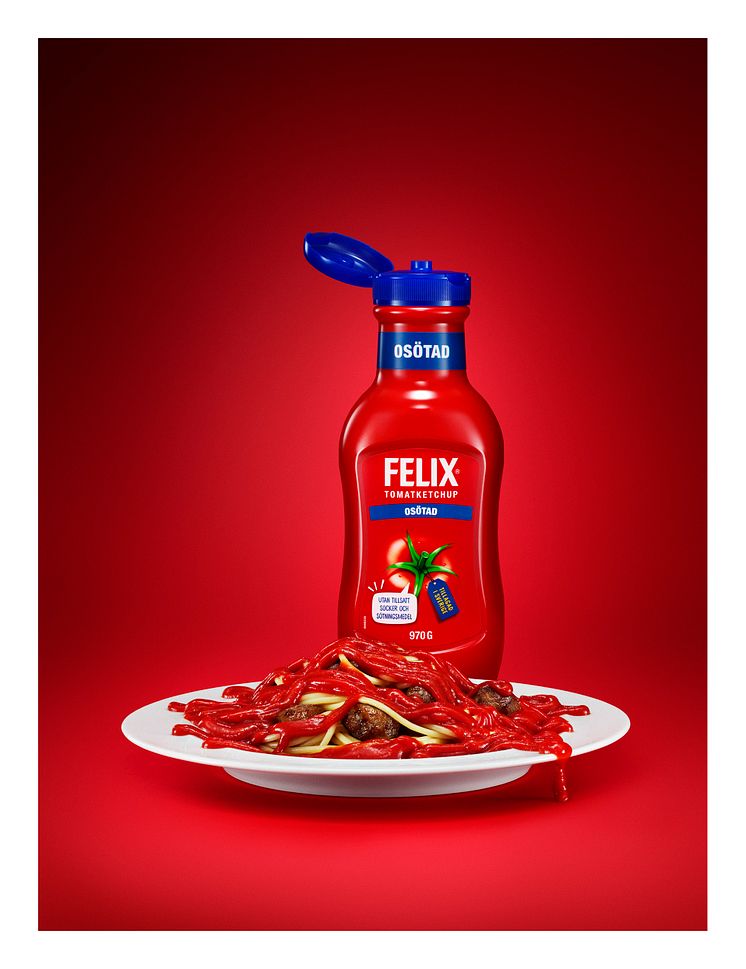 Äntligen, osötad ketchup till spagetti och köttbullar!