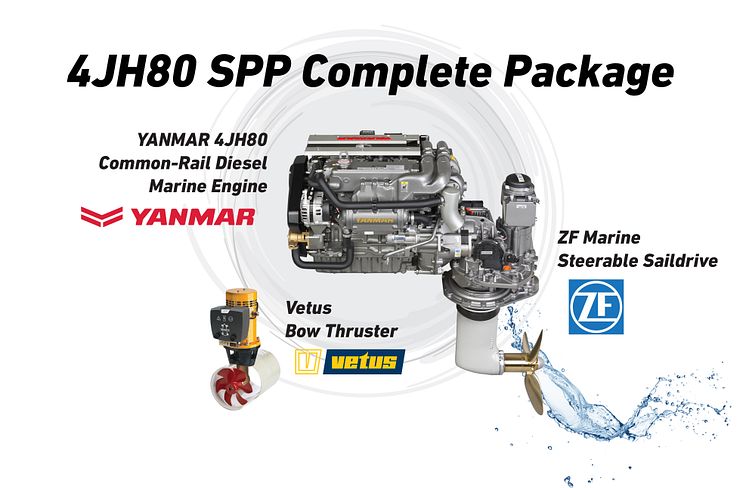 Hi-res image - YANMAR - YANMAR 4JH80 SPP (Steerable Propulsion Pod) complete package