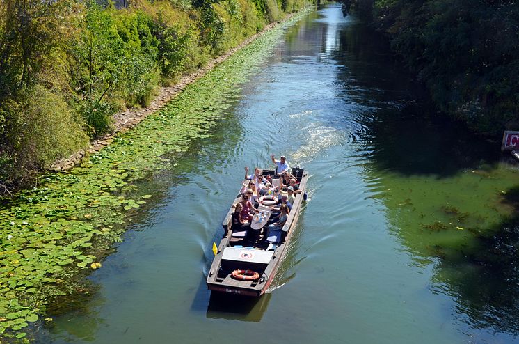 Leipziger Wasserfest - Schute Luise auf dem Karl-Heine-Kanal