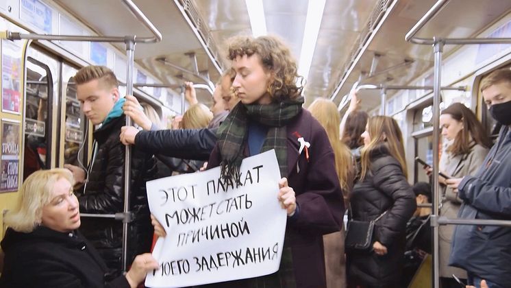 Ulyana Nevzorova, "This Poster Might Become the Reason of My Detention"