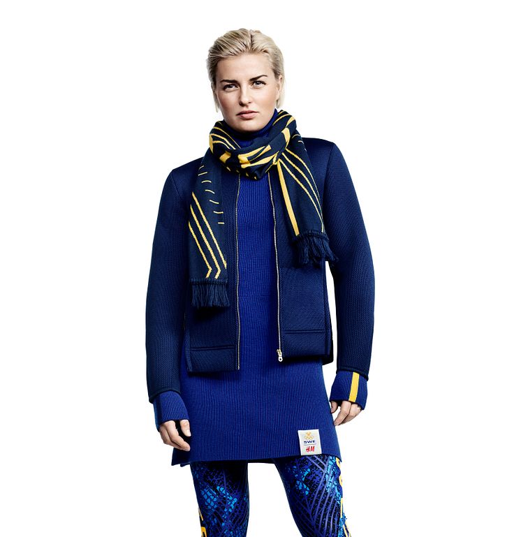 Viktoria Helgesson visar H&M OS-kollektion 2014