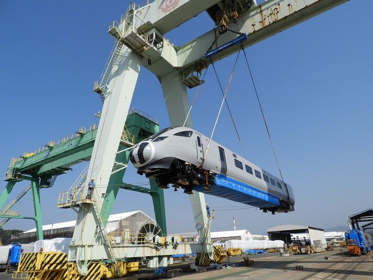 First of Nova 1, bullet train inspired fleet leaves Japan on its way to transform journeys in the North and Scotland