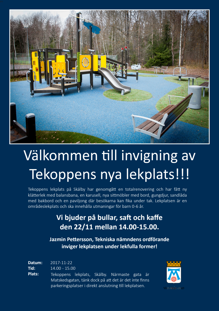 Invigning Tekoppens lekplats