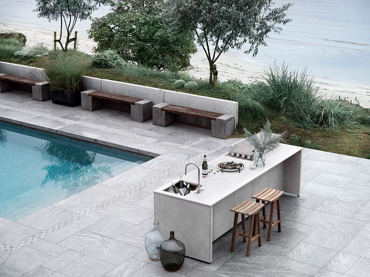 Ballingslöv Outdoor kitchen-Dekton Albarium (1)