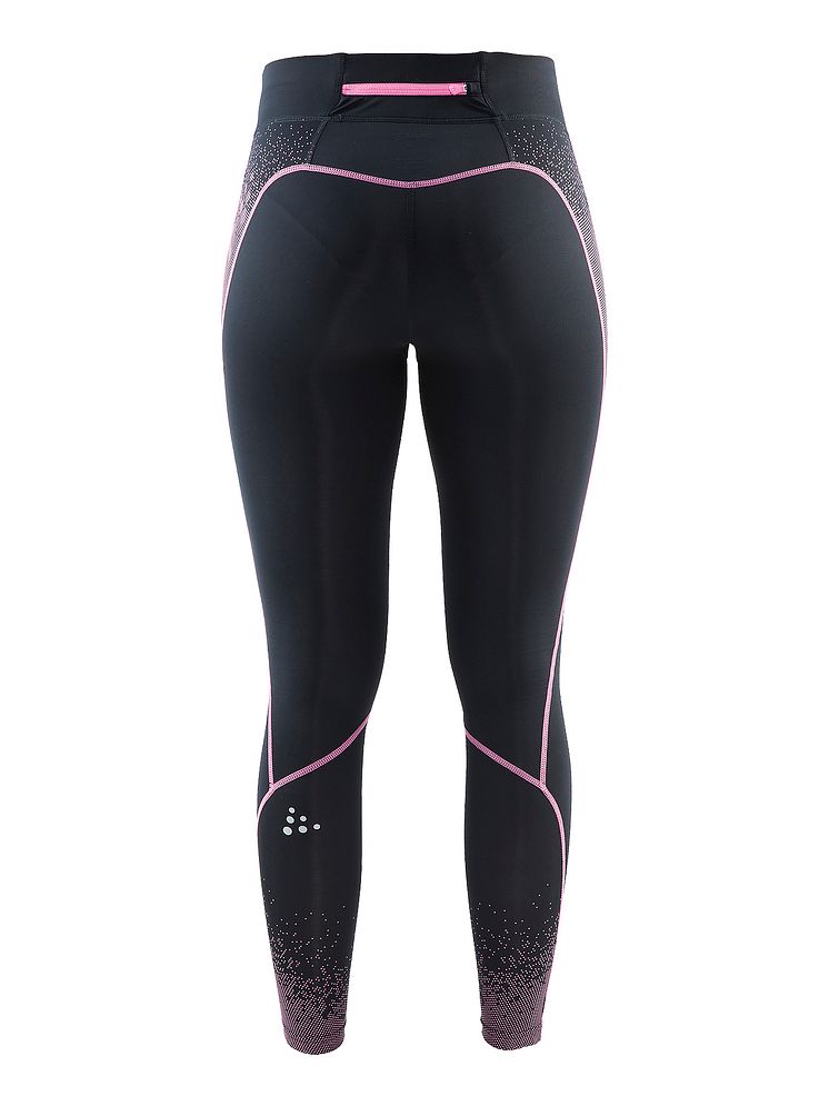 Delta Compression long tights för dam i färgen black/pop