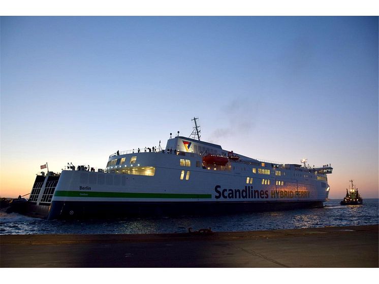 Scandlines' neue Hybridfähre "Berlin" auf Probefahrt 