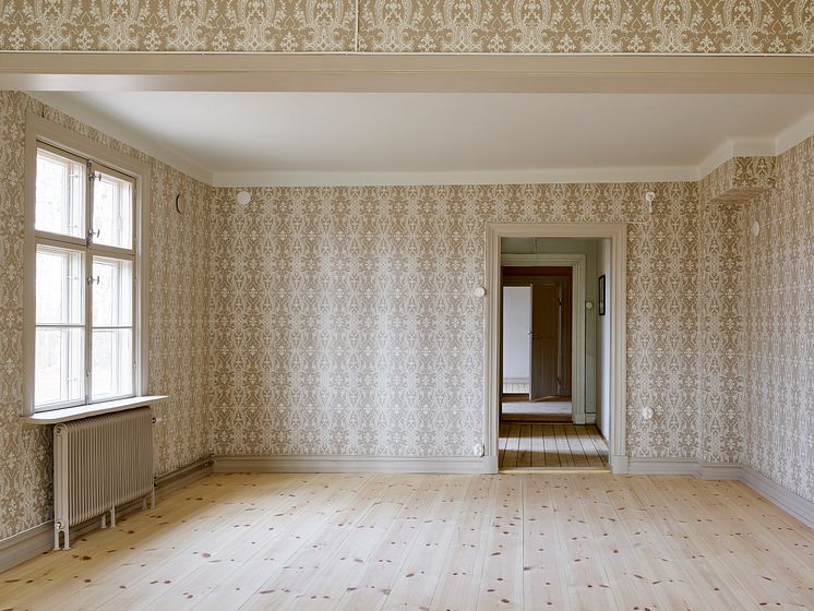 Lärjeholms Gård - tidstypiska tapeter