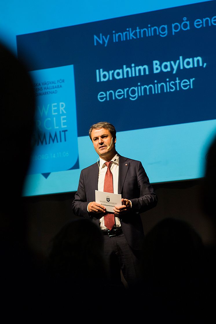 Ibrahim Baylan vid förra årets Power Circle Summit.
