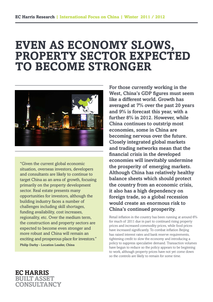 International Focus: China – Winter 2011/2012