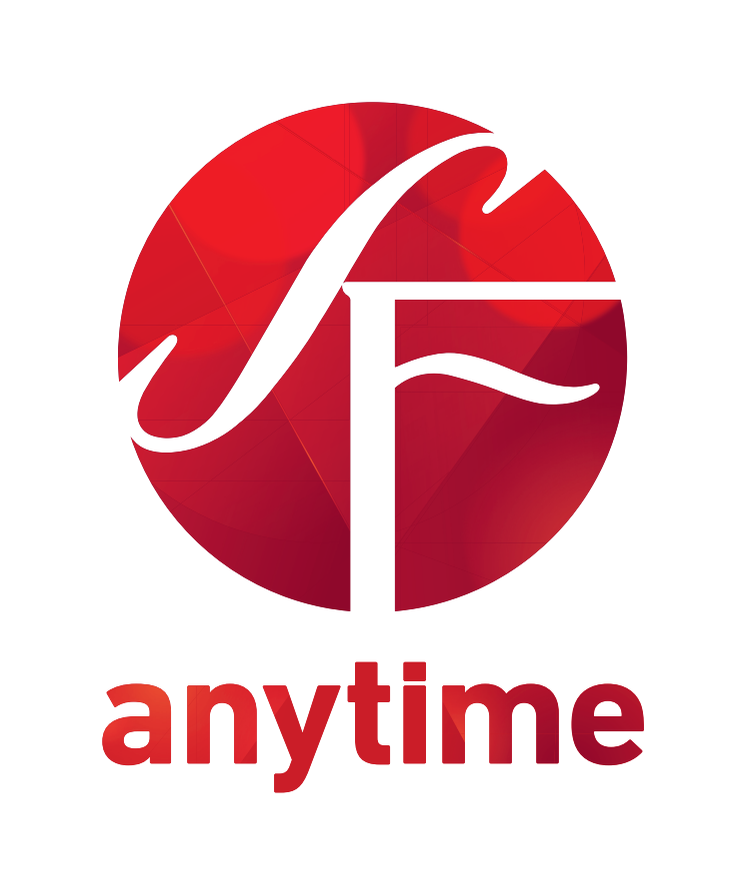 SF Anytimes logotyp för tryck - ljus bakgrund - vertikal version