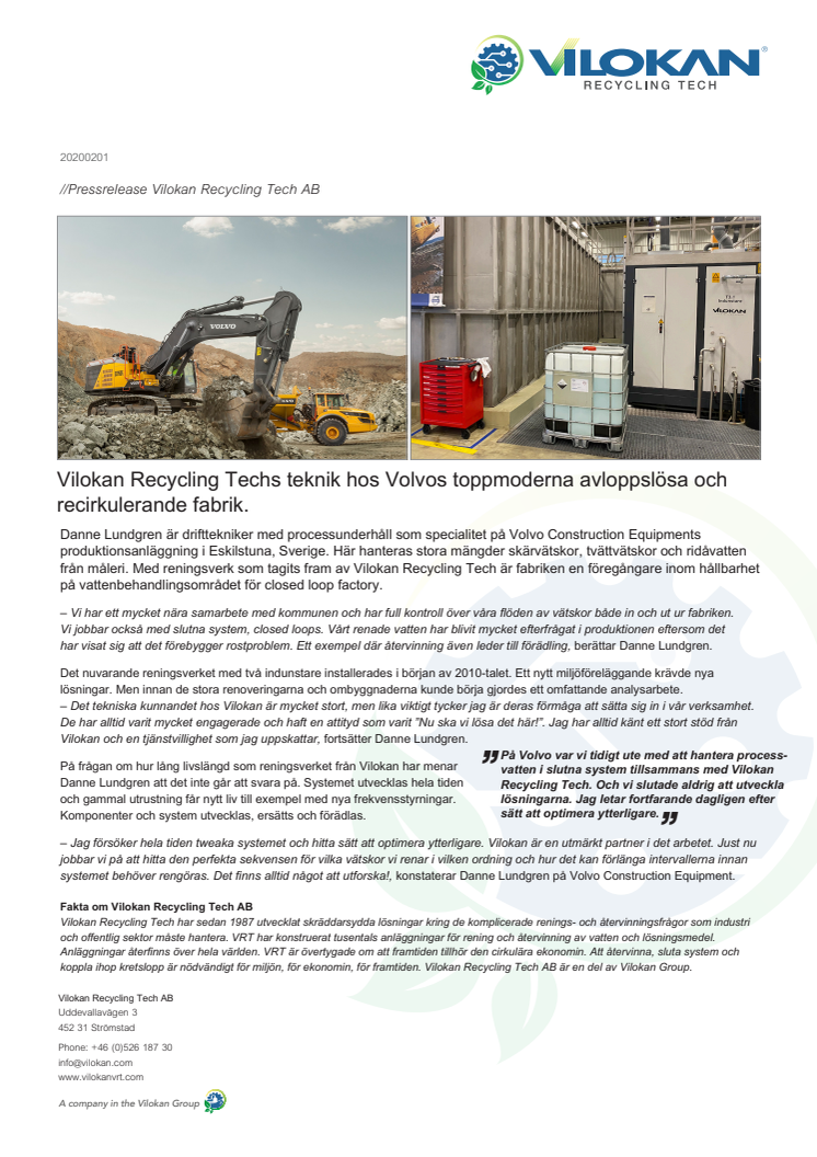 Pressr_Vilokan Recycling Tech_Volvo Construction Equipments_20200126