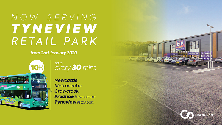 Go North East to serve Tyneview Retail Park in Prudhoe from 2 January