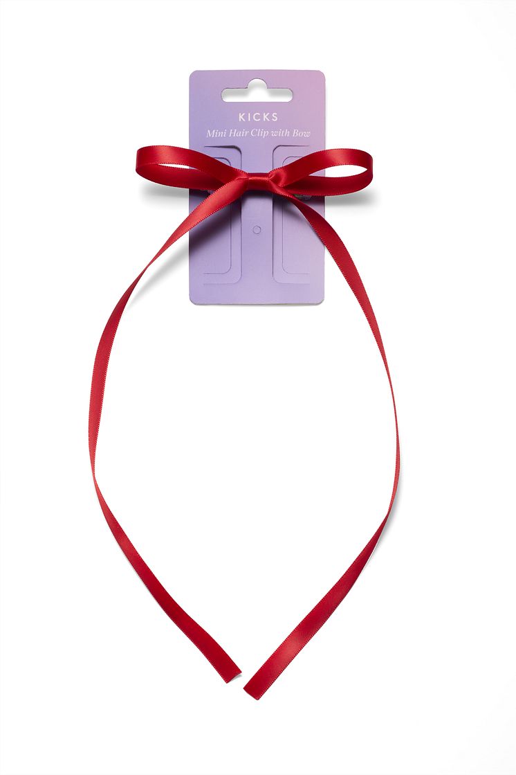 Kicks_Mini Hair Clip with Bow Red_1.jpg