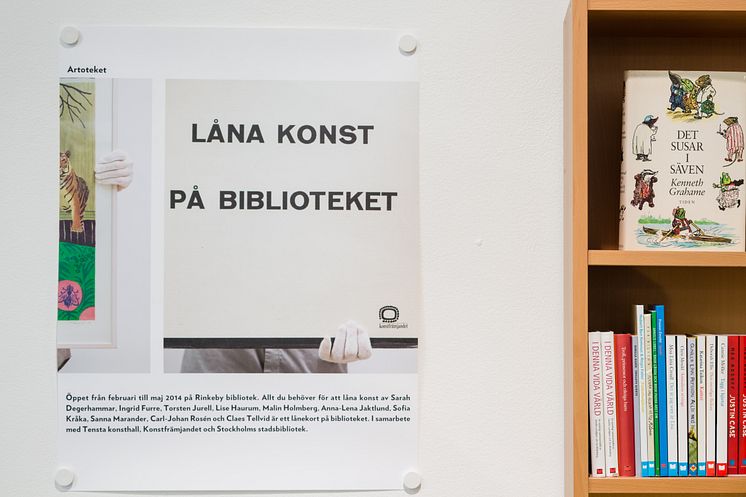 Tensta bibliotek och Artoteket, Hans Carlsson. Tensta konsthall 2013. Foto: Jean-Baptiste Beranger 