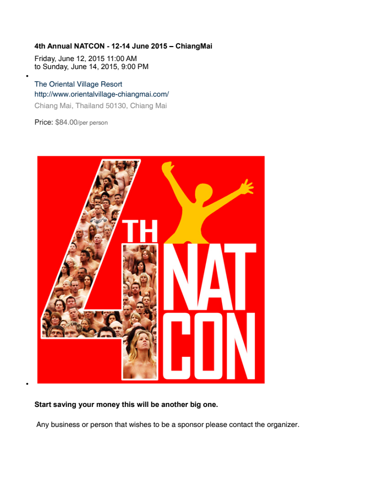 Details for NATCON 4