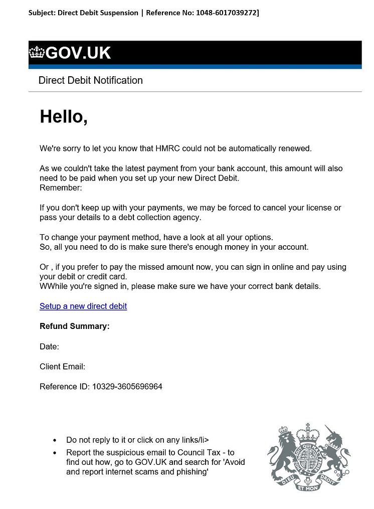 Scam email