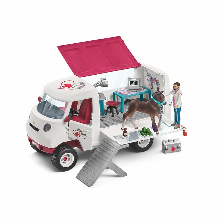 Schleich - Mobile Vet with Hanoverian Foal 