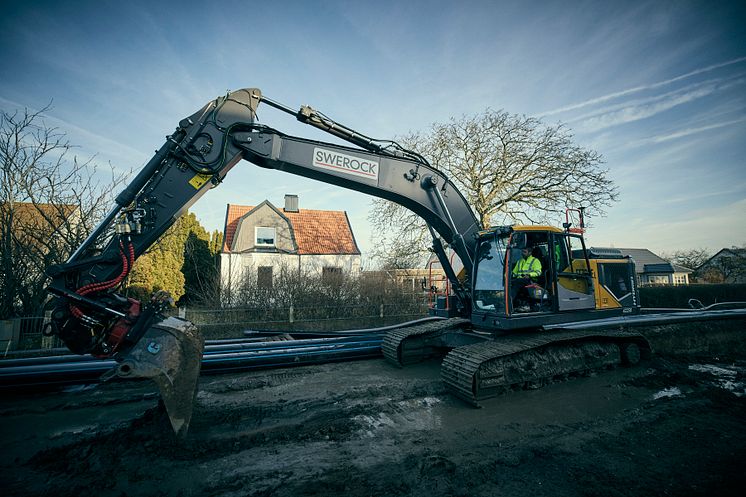 Volvo EC300E Hybrid hos Swerock