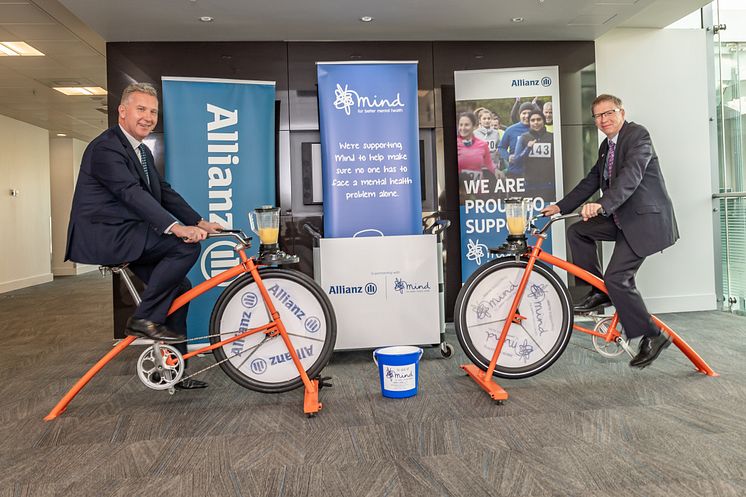 Jon Dye, Allianz and Paul Farmer, Mind Smoothie Bikes