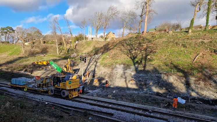 Fareham landslip - work completed