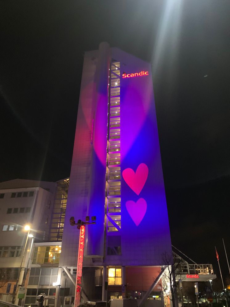 Värtahamnens ljusinstallation