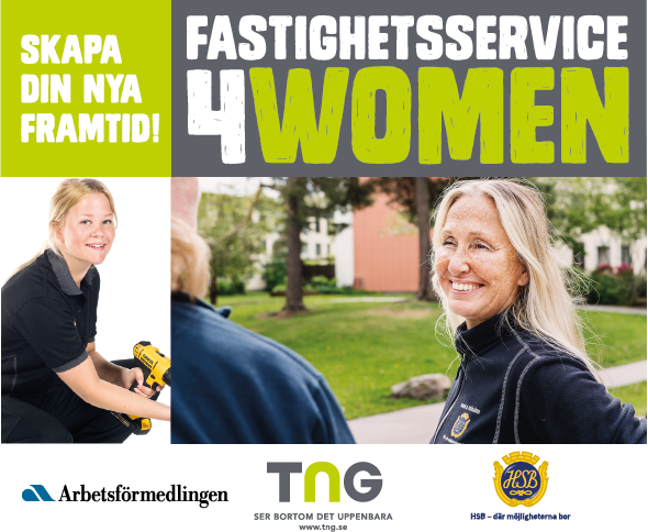 Fastighetsservice4women - ett initiativ för att öka kvinnliga fastighetsskötare