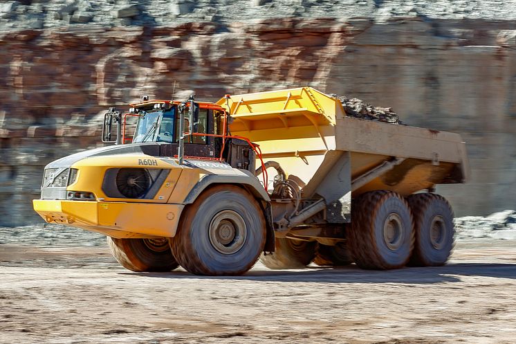 Volvo A60H dumper hos Cementa