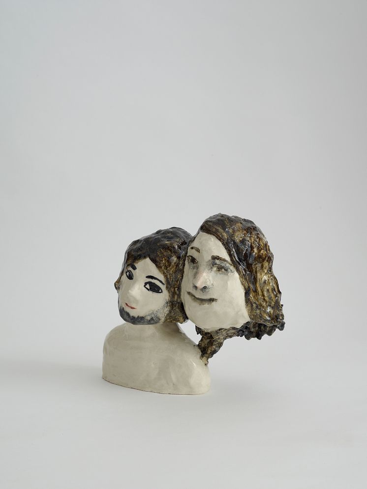 Klara Kristalova, Boy and his big fat mother, 2009. Glazed stoneware.  Courtesy of Alison Jacques Gallery