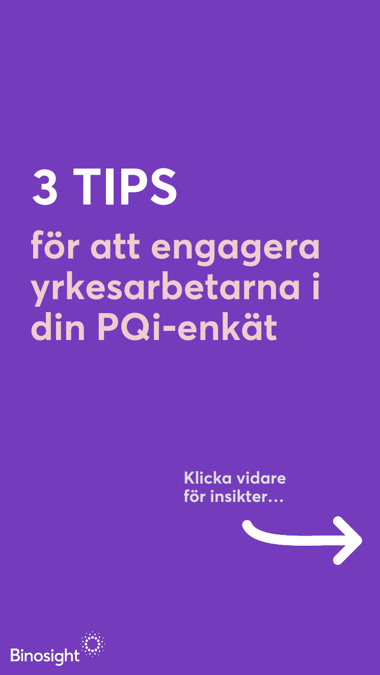 Bildguide för att engagera yrkesarbetare i PQi