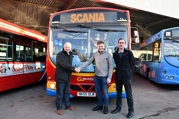 Go North East raises funds for Gateshead Foodbank at special farewell bus event