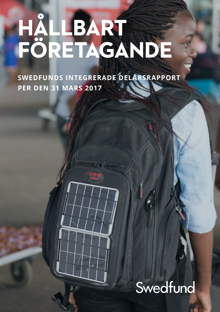 Swedfunds integrerade delårsrapport jan-mars 2017