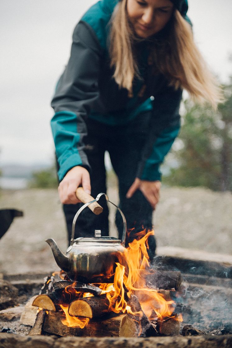 Kaffe över öppen eld