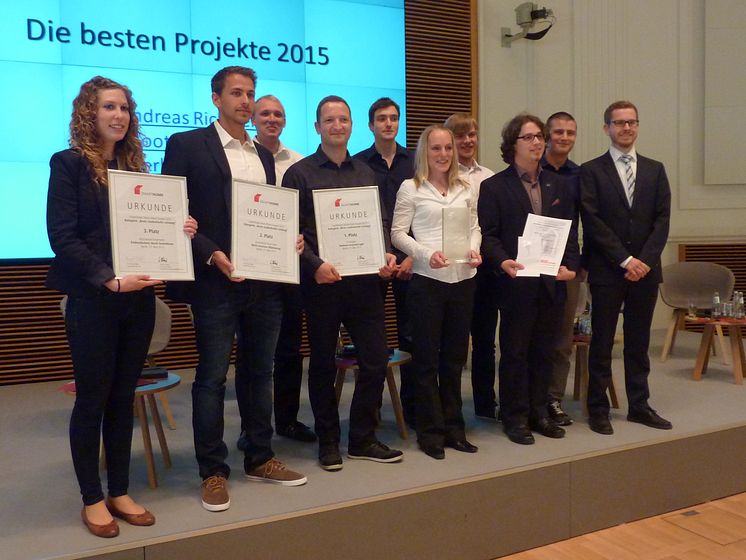 1. Platz beim „SmartHome Award Deutschland 2015“ an Studierende des Masterstudiengangs Telematik der TH Wildau