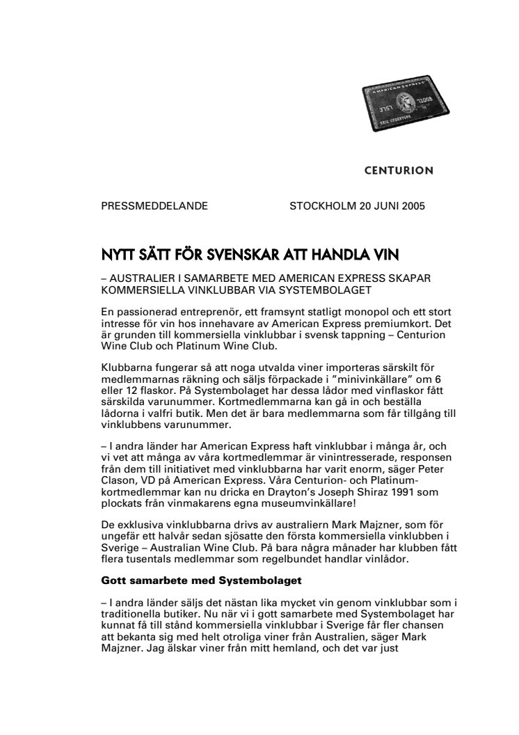NYTT SÄTT FÖR SVENSKAR ATT HANDLA VIN