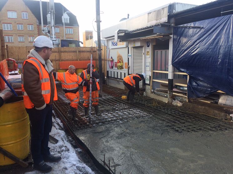 Elstree station extension - 2 Feb New base