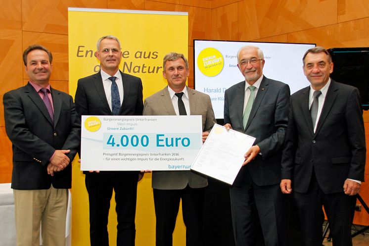 Bürgerenergiepreis Unterfranken 2016 verliehen