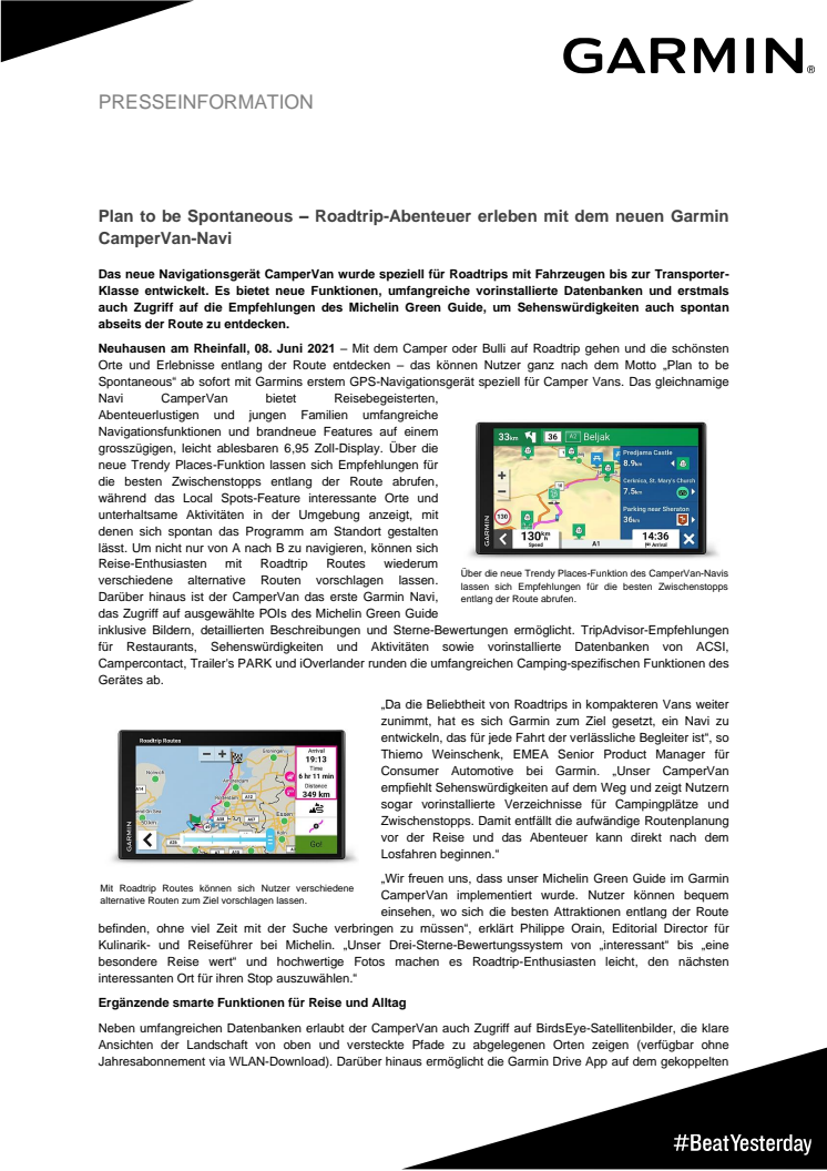 PM Garmin CamperVan