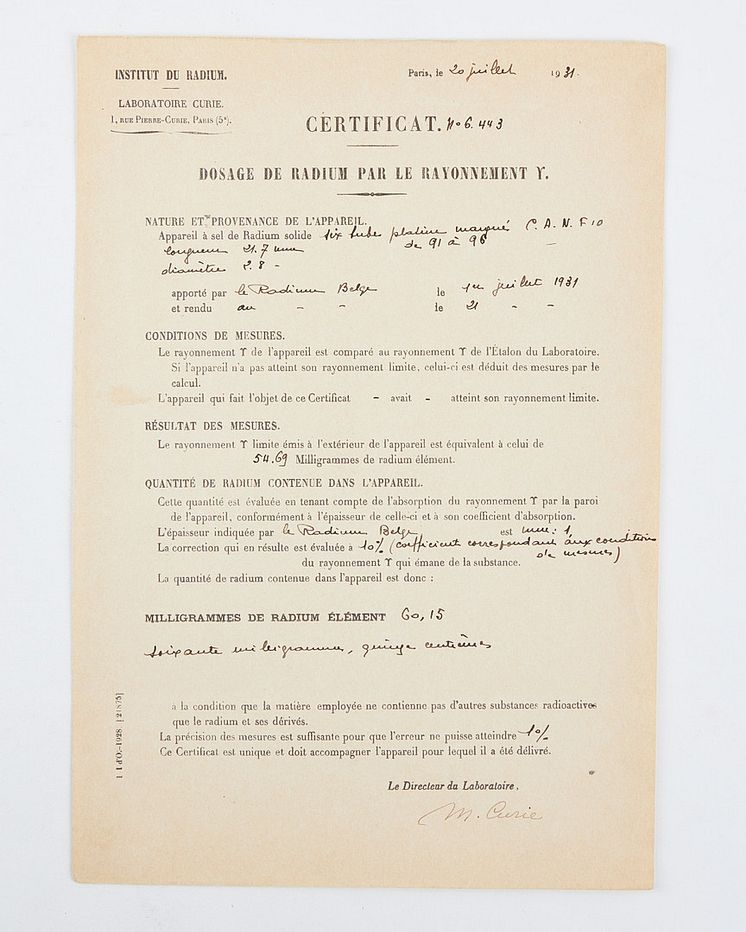 Dokument undertecknat av Marie Curie.jpg