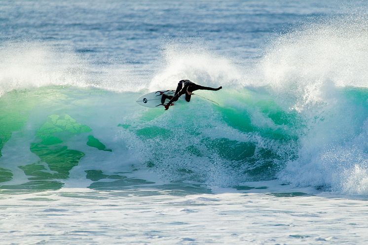 Surfing langs Jæren