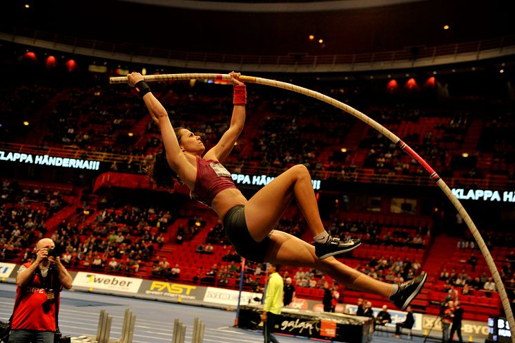 Angelica Bengtsson till Globen-galan, Foto: Deca Text & Bild